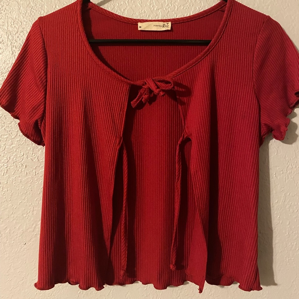 Red rose open tank